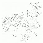 FLHXSE 1PXN CVO STREET GLIDE (2015) FENDER, REAR