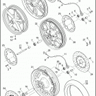 FXDBP 103 1VAM DYNA STREET BOB (H-D1) (2014) WHEELS, FRONT, CAST & SLOTTED
