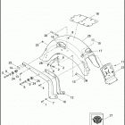 FLSTNSE 1TF9 CVO SOFTAIL DELUXE (2014) FENDER, REAR