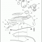 FLHTK 103 1TEL CVO LIMITED (2014) CONSOLE, FUEL TANK