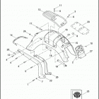 FLSTN 103 1JDV SOFTAIL DELUXE (2014) FENDERS & SUPPORTS, REAR  - FLSTN