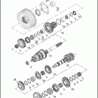 FLHTCUSE8 1PR8 CVO ULTRA CLASSIC (2013) TRANSMISSION GEARS