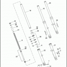 XL1200V 1LF3 SEVENTY-TWO (2014) FORK, FRONT - 883L / R, 1200C / CA / CB / CP / T /...