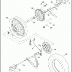FLSTNSE 1TF9 CVO SOFTAIL DELUXE (2014) Колесо заднее