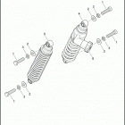 FLHRSE 1PG8 CVO ROAD KING (2014) SHOCK ABSORBERS, REAR