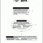 FXDF 1GY4 DYNA FAT BOB (2014) Лейбл предостережения