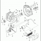 FLHRSE 1PG8 CVO ROAD KING (2014) CRANKCASE, ENGINE OIL FILTER & COOLER - TWIN CAM 1...