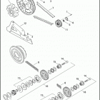 FLHTP 1FMM ELECTRA GLIDE STANDARD POLICE (2014) BELT, CHAINS & SPROCKETS