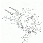 XL1200V 1LF3 SEVENTY-TWO (2014) FRAME & JIFFY STAND