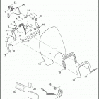 FLSTNSE 1TF9 CVO SOFTAIL DELUXE (2014) WINDSHIELD & ZUMO 660 GPS