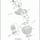 FLHR 103 1PGM CVO ROAD KING (2014) CYLINDERS, HEADS & VALVES - TWIN CAM 103&trade;