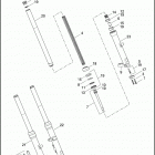 FXS 103 1JPV BLACKLINE (2013) FORK, FRONT - FXS