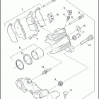 XL883L 4CR2 SUPERLOW (2013) BRAKE CALIPER, REAR - 883L / N / R, 1200C / CA / C...