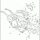 FLHRSE5 1PG8 CVO ROAD KING (2013) FRAME & JIFFY STAND