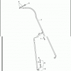 FLTRX 1KHM ROAD GLIDE CUSTOM (2013) BRAKE LINE, FRONT - NON-ABS