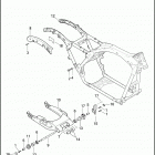 FLHRSE5 1PG8 CVO ROAD KING (2013) FRAME & FORK, REAR