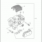 FLHP 1FHM ROAD KING POLICE (2013) BRAKE CALIPER, FRONT