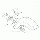FLHRSE5 1PG8 CVO ROAD KING (2013) LICENSE PLATE BRACKET