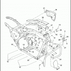 FLTRX 1KHM ROAD GLIDE CUSTOM (2013) FRAME & JIFFY STAND
