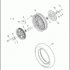 XL883L 4CR2 SUPERLOW (2013) WHEELS, REAR, CAST - 883L / N / R, 1200C / CA / CP