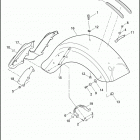 FLTRXSE2 1TC8 CVO ROAD GLIDE (2013) FENDER, REAR