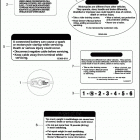 FLTRXSE2 1TC8 CVO ROAD GLIDE (2013) Лейбл предостережения
