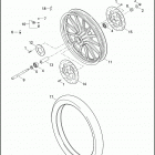XL883L 4CR2 SUPERLOW (2013) WHEELS, FRONT, CAST - 883L / N / R, 1200C / CA / C...
