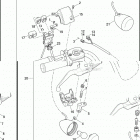 FLSTC 1BW5 HERITAGE SOFTAIL CLASSIC (2013) SWITCHES, HANDLEBAR & TURN SIGNALS, RIGHT, FRONT