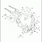 XL883L 4CR2 SUPERLOW (2013) FRAME & JIFFY STAND - 883L / N / R, 1200C / CA / C...