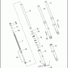 XL883L 4CR2 SUPERLOW (2013) FORK, FRONT - 883L / R, 1200C / CA / CB / CP / V /...