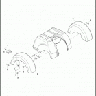 FLHTCUTG 1MAM TRI GLIDE ULTRA CLASSIC (2013) FENDERS, REAR