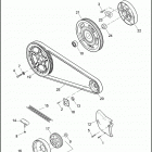 XL883L 4CR2 SUPERLOW (2013) BELT & SPROCKETS - 883L / N / R, 1200C / CA / CB /...