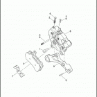 FLHP 1FHM ROAD KING POLICE (2013) BRAKE CALIPER, REAR