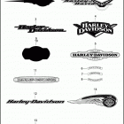 FLHR 1FBM ROAD KING (2013) FUEL TANK TRIM