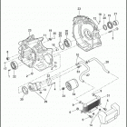 FLHTCU8 103 1PRM CVO ULTRA CLASSIC (2013) CRANKCASE, ENGINE OIL FILTER & COOLER - TWIN CAM 1...