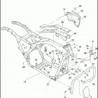 FLTRXSE2 1TC8 CVO ROAD GLIDE (2013) FRAME & JIFFY STAND
