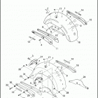 FXDL 1GN4 DYNA LOW RIDER (2013) FENDERS, REAR - FLD, FXDL & FXDC