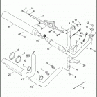 FLD 1GZ4 DYNA SWITCHBACK (2013) EXHAUST SYSTEM - FLD