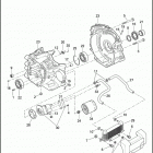 FLHTCUSE7 1PR8 CVO ULTRA CLASSIC (2012) CRANKCASE, ENGINE OIL FILTER & COOLER - TWIN CAM 1...