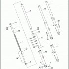XL883L 4CR2 SUPERLOW (2012) FORK, FRONT - 883L / R, 1200C / CP / V / X