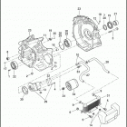 FLHTCUTG 1MAM TRI GLIDE ULTRA CLASSIC (2012) CRANKCASE, ENGINE OIL FILTER & COOLER - TWIN CAM 1...