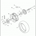 FLHTCUSE7 1PR8 CVO ULTRA CLASSIC (2012) Колесо заднее