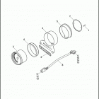 FLHP 1FHM ROAD KING POLICE (2012) TACHOMETER & BRACKET - FLHP