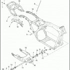 FLHTCU 1FCM ULTRA CLASSIC (2012) FRAME & FORK, REAR & LUGGAGE RACK
