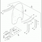 FLSTC 103 1BWV HERITAGE SOFTAIL CLASSIC (2012) WINDSHIELD - FLSTC