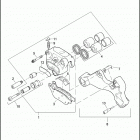FLSTN 1JD5 SOFTAIL DELUXE (2012) BRAKE CALIPER, REAR
