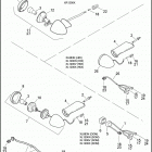 XL1200N 1CZ3 NIGHTSTER (2012) TAIL LAMP & TURN SIGNALS, REAR