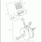 FLHTCU 1FCM ULTRA CLASSIC (2012) PISTONS & FLYWHEEL ASSEMBLY - TWIN CAM 103 ™