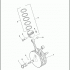 XL1200N 1CZ3 NIGHTSTER (2012) PISTONS & FLYWHEEL ASSEMBLY