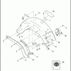 FLSTF 103 1BXV FAT BOY (2012) FENDERS & SUPPORTS, REAR - FLSTF & FLSTFB